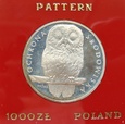 Polska / PRL 1000 Złotych Sowa 1986 próba