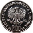 Polska / PRL - 200 Złotych  MŚ Hiszpania 1982 próba