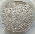 Polska Stefan Batory Grosz 1581 Ryga PCGS AU55