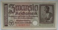 Niemcy 20 Reichsmark 1939 seria C