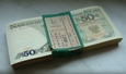 Polska 50 Złotych 1988 seria HS - paczka bankowa