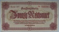 Niemcy 20 Reichsmark 1945 seria AU - UNC