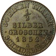 Niemcy  1/2  Silbergroschen 1852 A Prusy