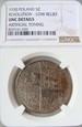 Polska 5 Złotych 1930 Sztandar NGC UNC