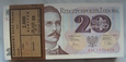 Polska 20 Złotych 1982 seria AH - paczka bankowa