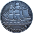 Polska 5 Złotych 1936 Żaglowiec