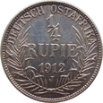 Niemcy - Afryka Wschodnia 1/4 Rupii 1912