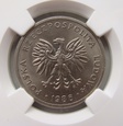 Polska / PRL  20 Złotych 1986 - szeroka data z daszkiem - NGC AU58