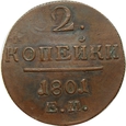 Rosja 2 Kopiejki 1801 EM