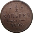 Rosja 1/2 Kopiejki 1898