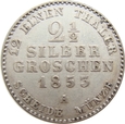 Niemcy 2 1/2 Silbergroschen 1853 A Prusy