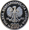 Polska / PRL - 200 Złotych  MŚ Hiszpania 1982 próba