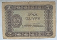 Polska 2 Złote 1925 seria B Bilet Zdawkowy