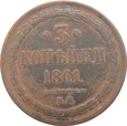 Rosja 3 Kopiejki 1861 B.M. Warszawa