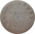 Królestwo Polskie 3/4 Rubla - 5 Złotych 1839 MW