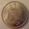 Hiszpania 5 Pesetas 1949 (49)