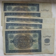 Niemcy / DDR 100 Marek 1948 seria A - 5 banknotów