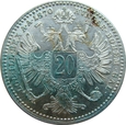 Austria 20 Krajcarów 1870
