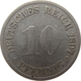 Niemcy 10 Pfennig 1897 G