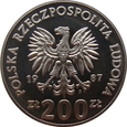 Polska / PRL 200 złotych ME 1987 próba