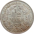 Niemcy 1/2 Marki 1912 D