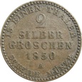 Niemcy 2 Silbergroschen 1850 A Reuss Jungerer Linie