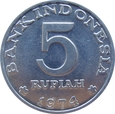 Indonezja 5  Rupii 1974