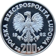 Polska / PRL 200 Złotych MŚ Hiszpania 1982 próba