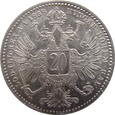 Austria 20 Krajcarów 1868