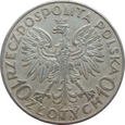 Polska 10 Złotych 1932 b.z Głowa Kobiety