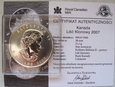 Kanada 5 Dollars 2007 - uncja 999