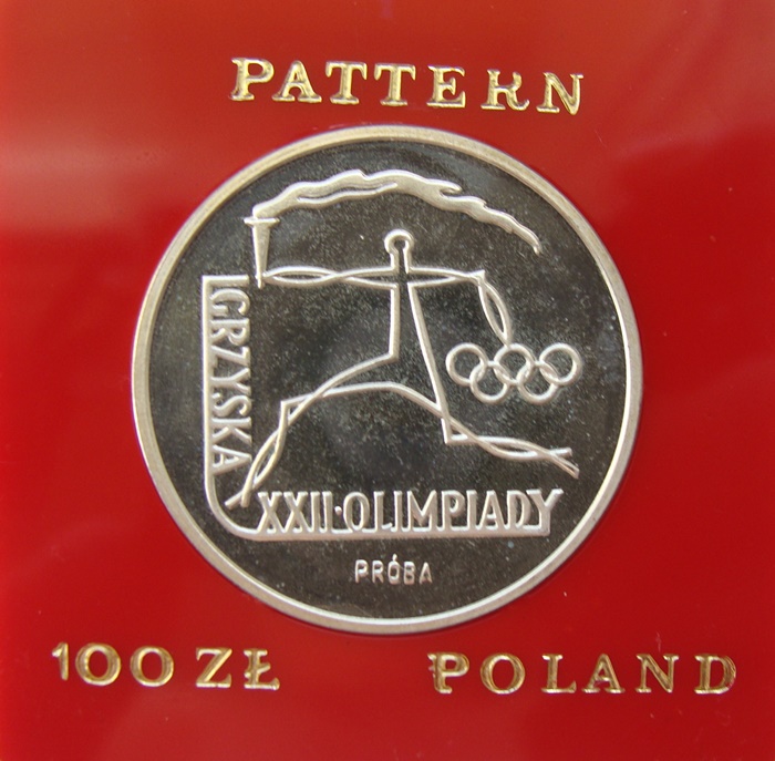 Polska 100 złotych Olimpiada 1980 próba