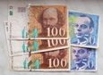 Francja - zestaw banknotów 50 i 100 Franków 1997