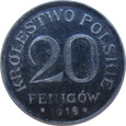 Królestwo Polskie 20 Fenigów 1918