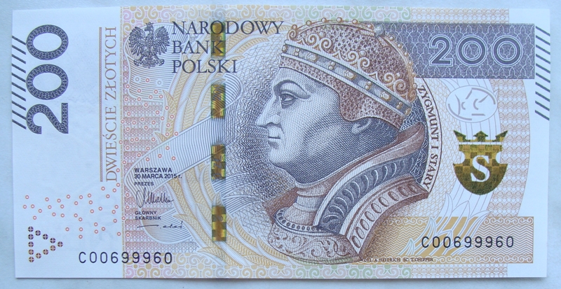 Polska 200 Złotych 2015 RADAR 0699960