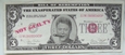 USA 3 Dolary Clinton Not Guilty - banknot fantazyjny