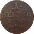 Niemcy 1 Heller 1770 LCK Sachsen - Gotha - Altenburg