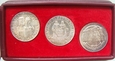 Polska - 3 monety Mieszko i Dąbrówka 1966 zestaw eksportowy