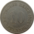 Niemcy 10 Pfennig 1901 G