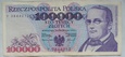 Polska 100 000 Złotych 1993 seria Y