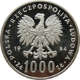 Polska / PRL 1000 Złotych Łabędź 1984 próba