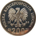Polska / PRL 200 Złotych Sowa 1986 próba