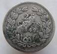 Holandia 25 Centów 1849