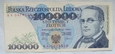 Polska 100 000 Złotych 1990 seria BA