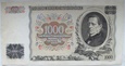 Czechosłowacja 1000 Koron 1934 seria L SPECIMEN