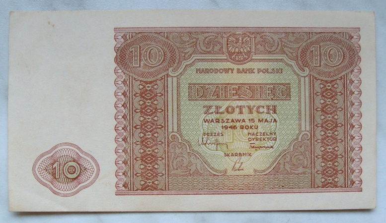 Polska 10 Złotych 1946 