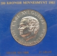 Szwecja 200 Koron 1983 w pudełku
