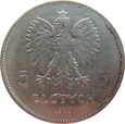 Polska 5 Złotych NIKE 1928 b.z