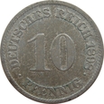 Niemcy 10 Pfennig 1898 F