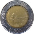 Włochy 500 Lirów 1990